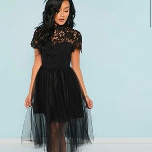 SHEIN Guipure Lace Top Dress